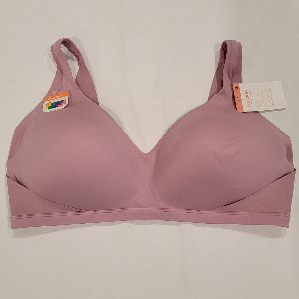 Warners No Side Effects Bra 3xl NWT Wireless